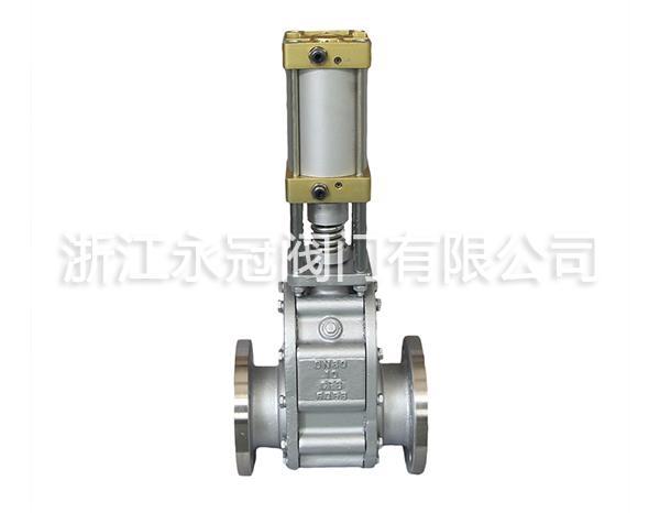 不鏽鋼氣(qì)動出(chū)料閥(fá)z644tc
